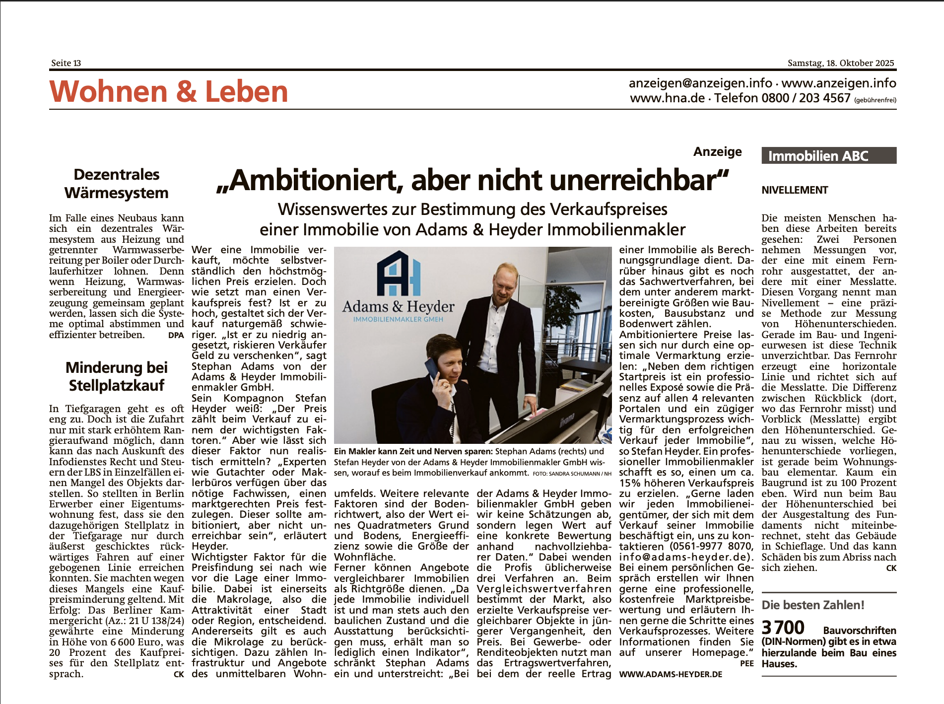 Adams & Heyder Kassel - Ein Fall für Profis - 30.03.24