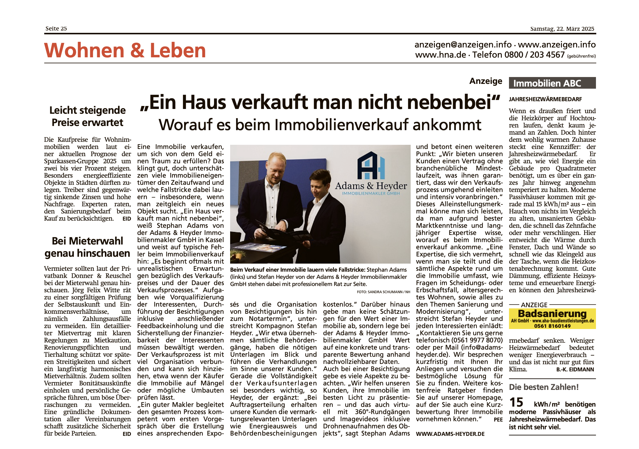 Adams & Heyder Kassel - Ein Fall für Profis - 30.03.24