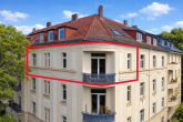 Ansicht von vorne - Direkt an der Goetheanlage: 2,5 ZKBB im gepflegten Altbau