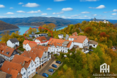 Außen hinten Luftbild - Herrschaftlicher Blick auf den Edersee und Schloß Waldeck